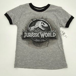 Universal Studios Jurassic World T-Rex Raptor Logo Tee Youth T-Shirt Size XS New